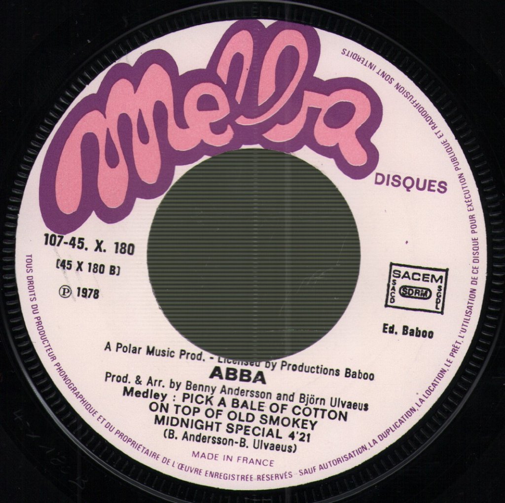 ABBA - Summer Night City - 7 Inch