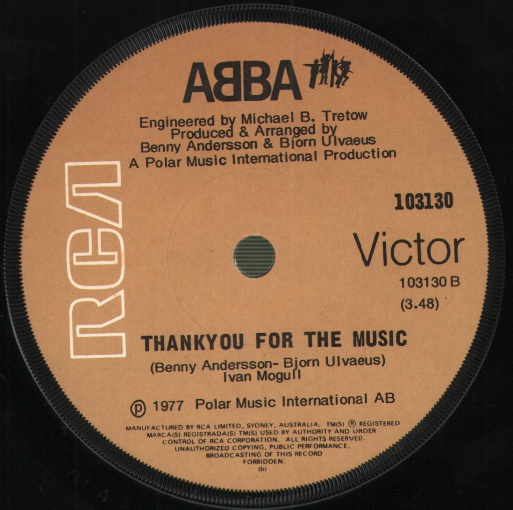 ABBA - Eagle / Thank You For The Music - 7 Inch