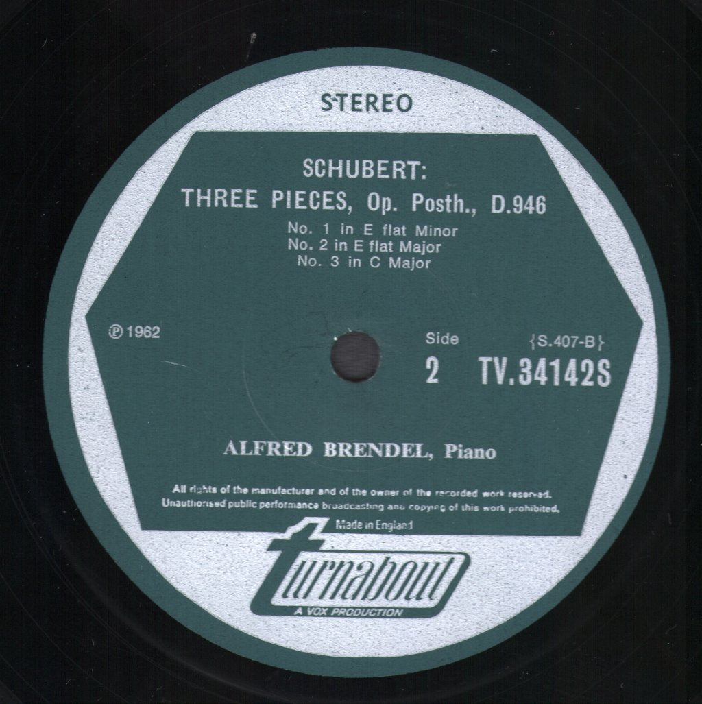 Alfred Brendel - Schubert - Moments Musicaux Op. 94 / Three Pieces Op. Posth. - Lp