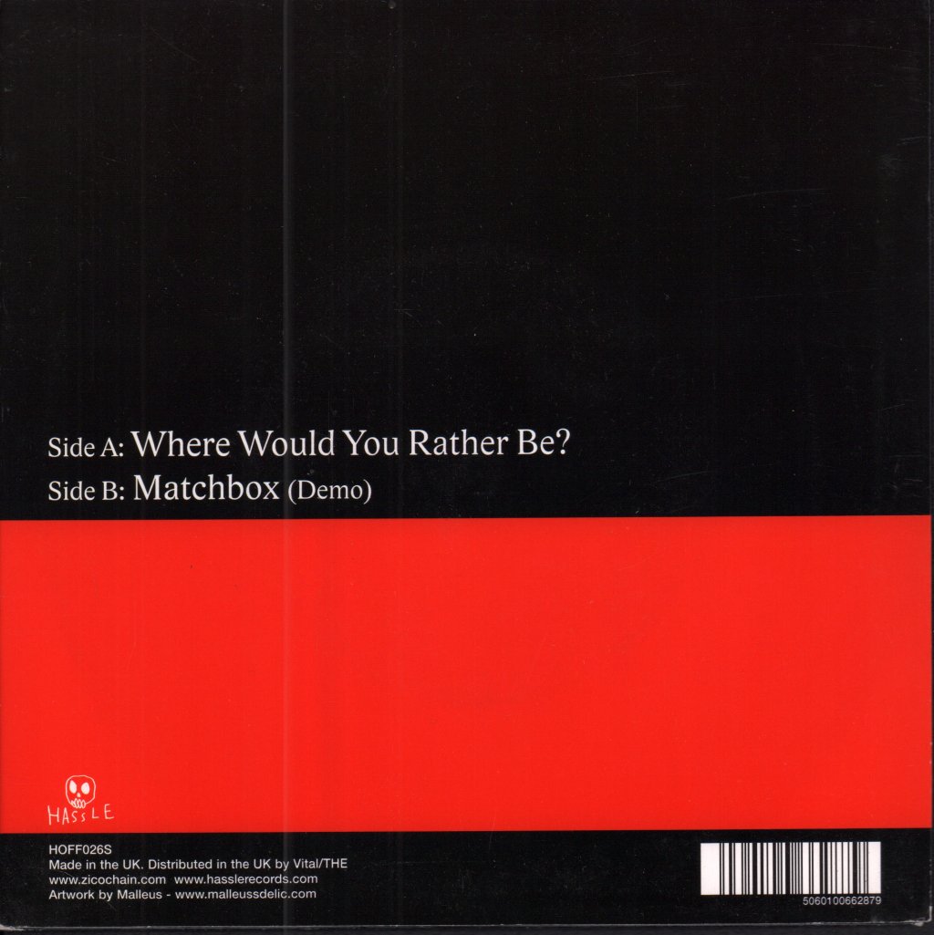 Zico Chain - Where Would You Rather Be - 7 Inch