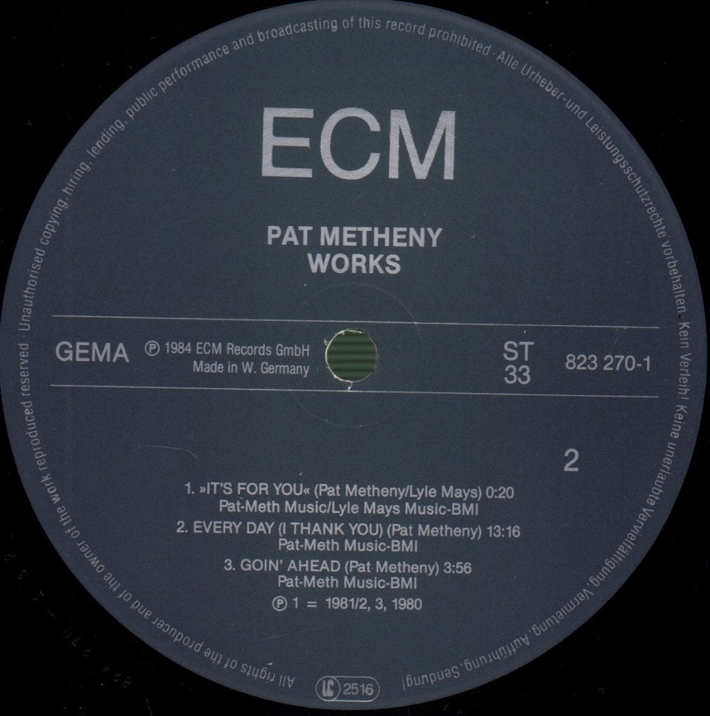 Pat Metheny - Works - Lp