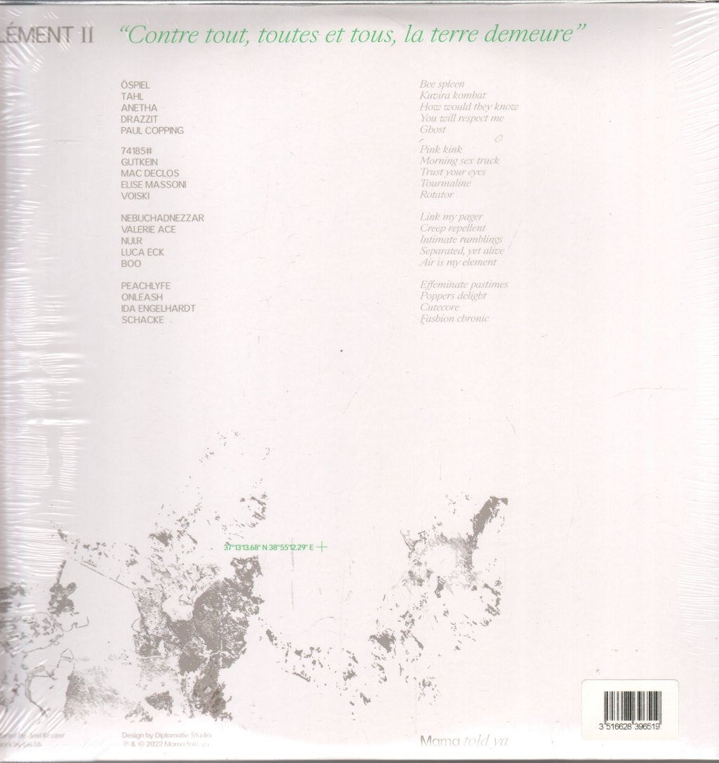 Various Artists - Element II - Contre Tout, Toutes Et Tous, La Terre Demeure - 12 Inch Set