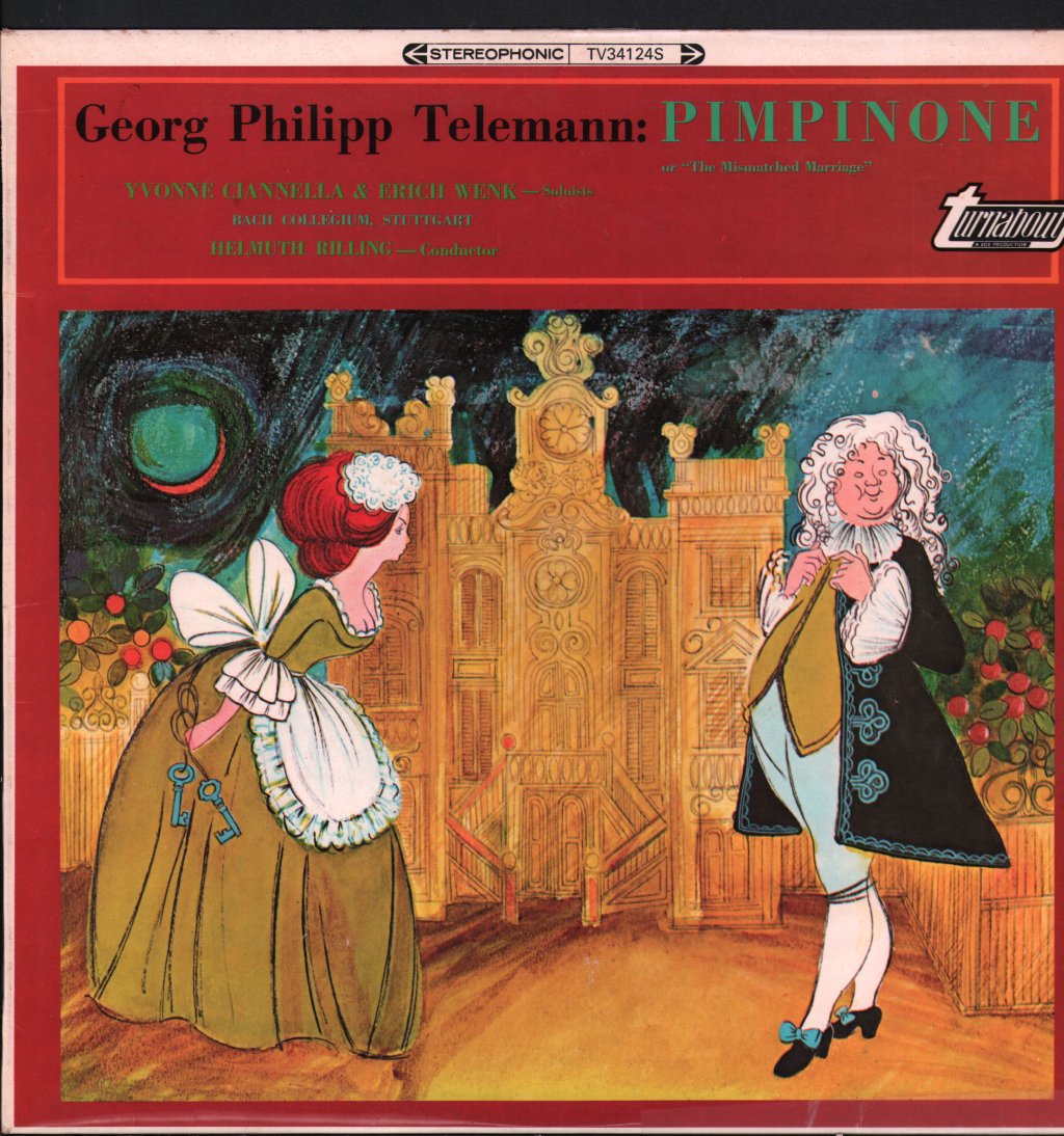 Yvonne Ciannella / Erich Wenk / Bach Collegium, Stuttgart / Helmuth Rilling - Georg Philipp Telemann - Pimpinone (Or "The Mismatched Marriage") - Lp