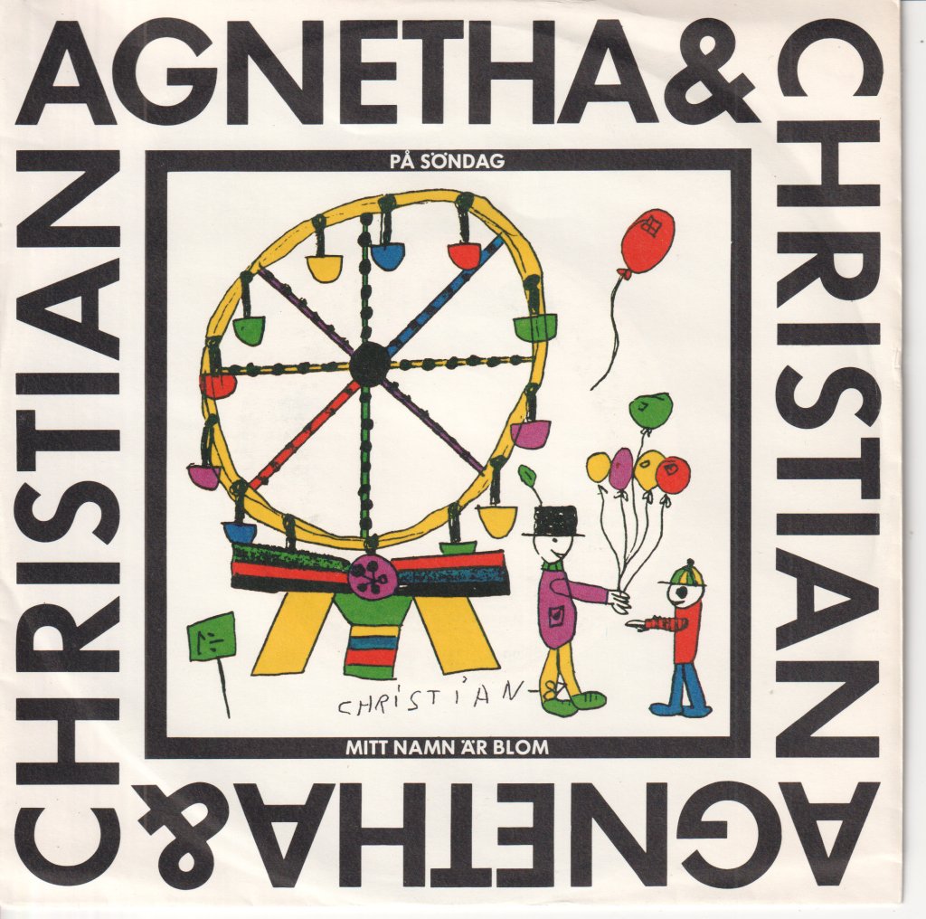 Agnetha And Christian - På Söndag / Mitt Namn Är Blom - 7 Inch