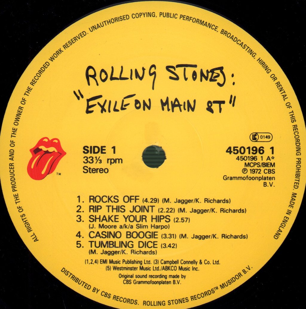 Rolling Stones - Exile On Main St. - Double Lp