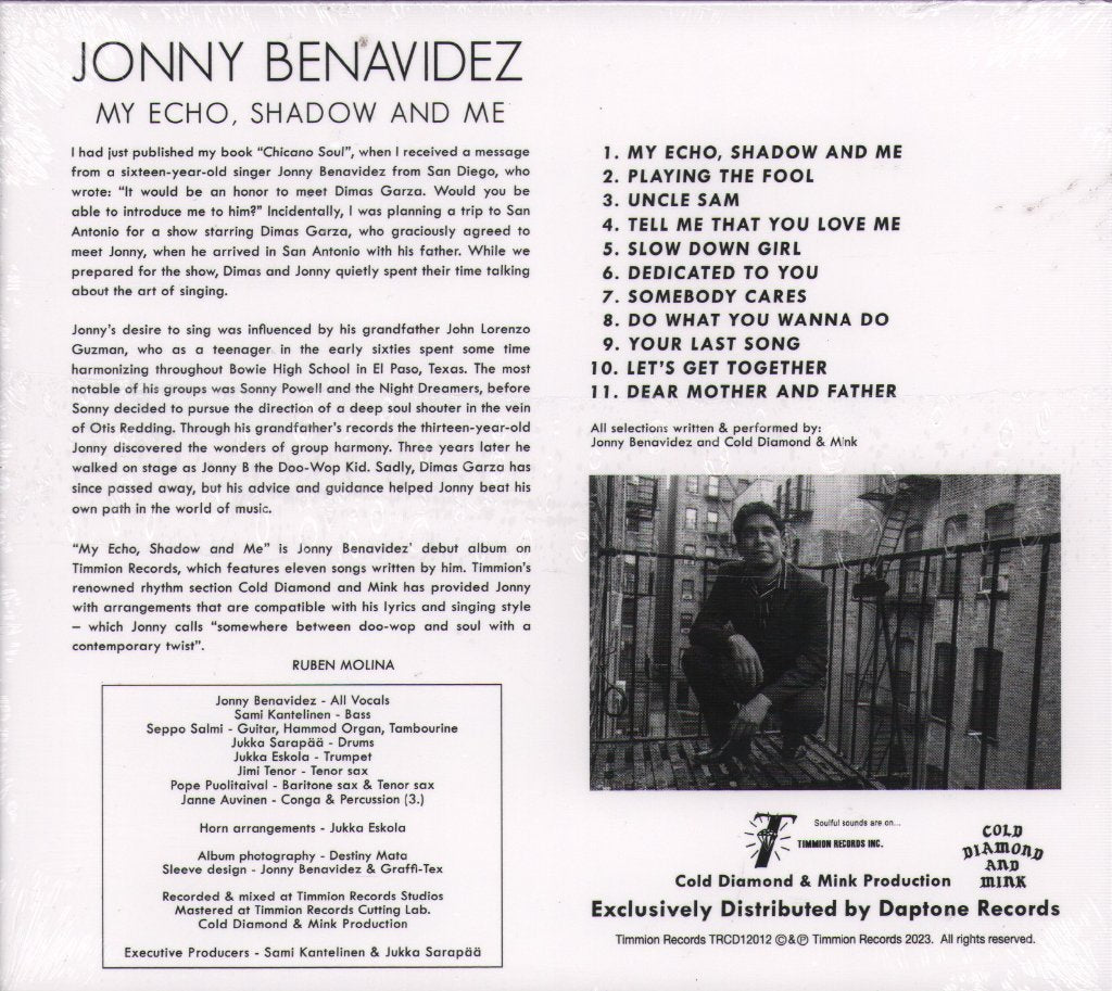 Jonny Benavidez - My Echo, Shadow And Me - Cd