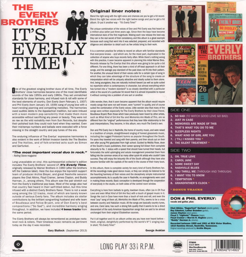 Everly Brothers - It's Everly Time! - Lp