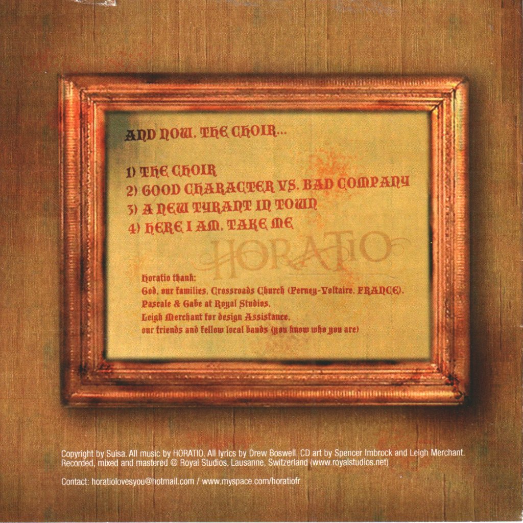 Horatio - and now the choir - Cdr