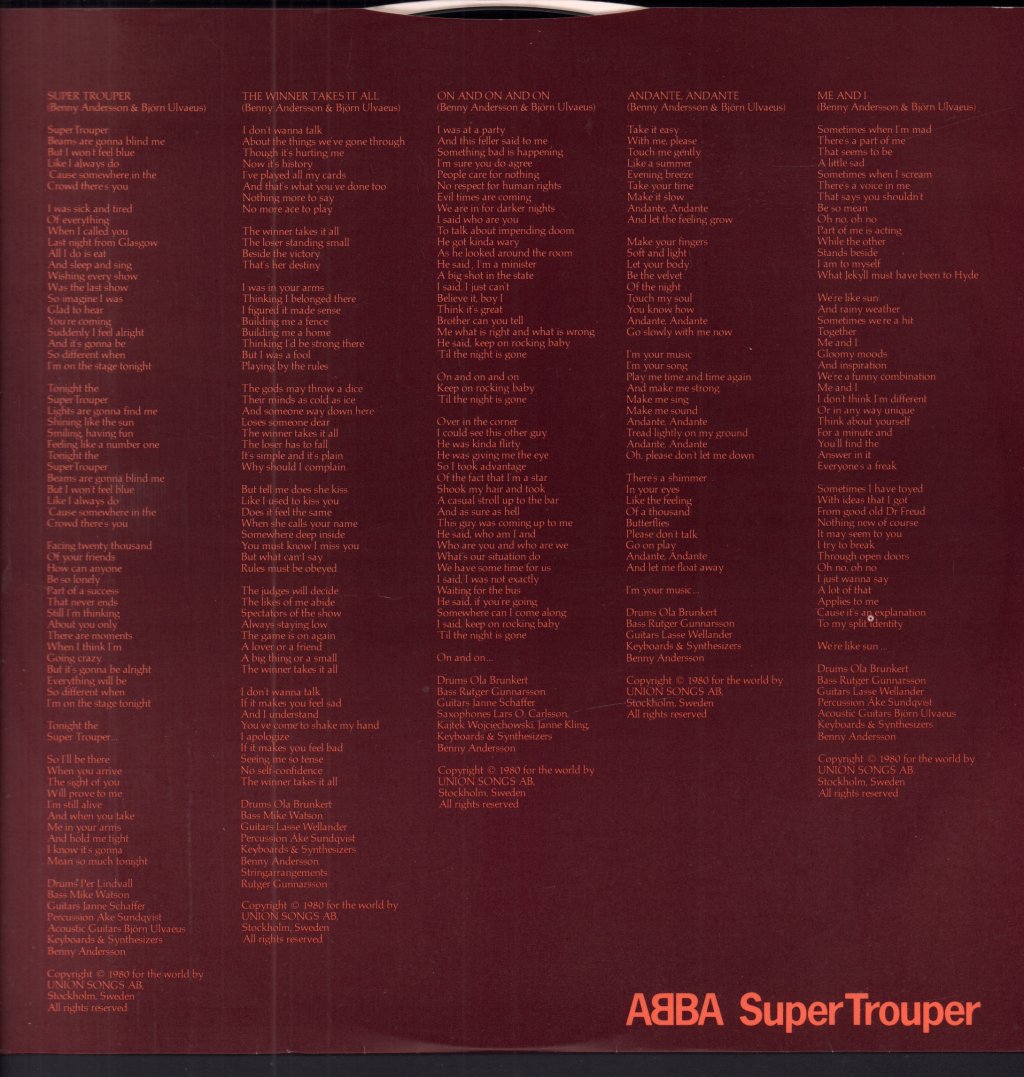 ABBA - Super Trouper - Lp