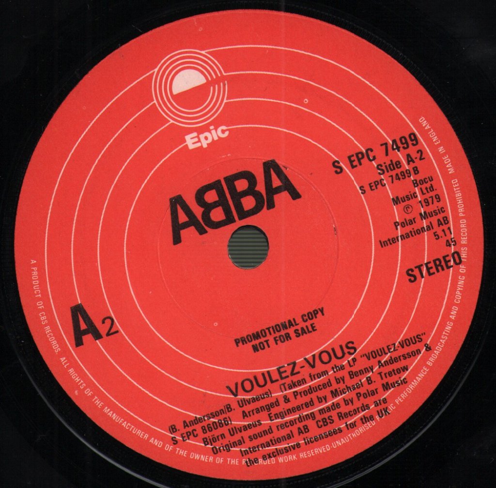 ABBA - Angeleyes / Voulez-Vous - 7 Inch