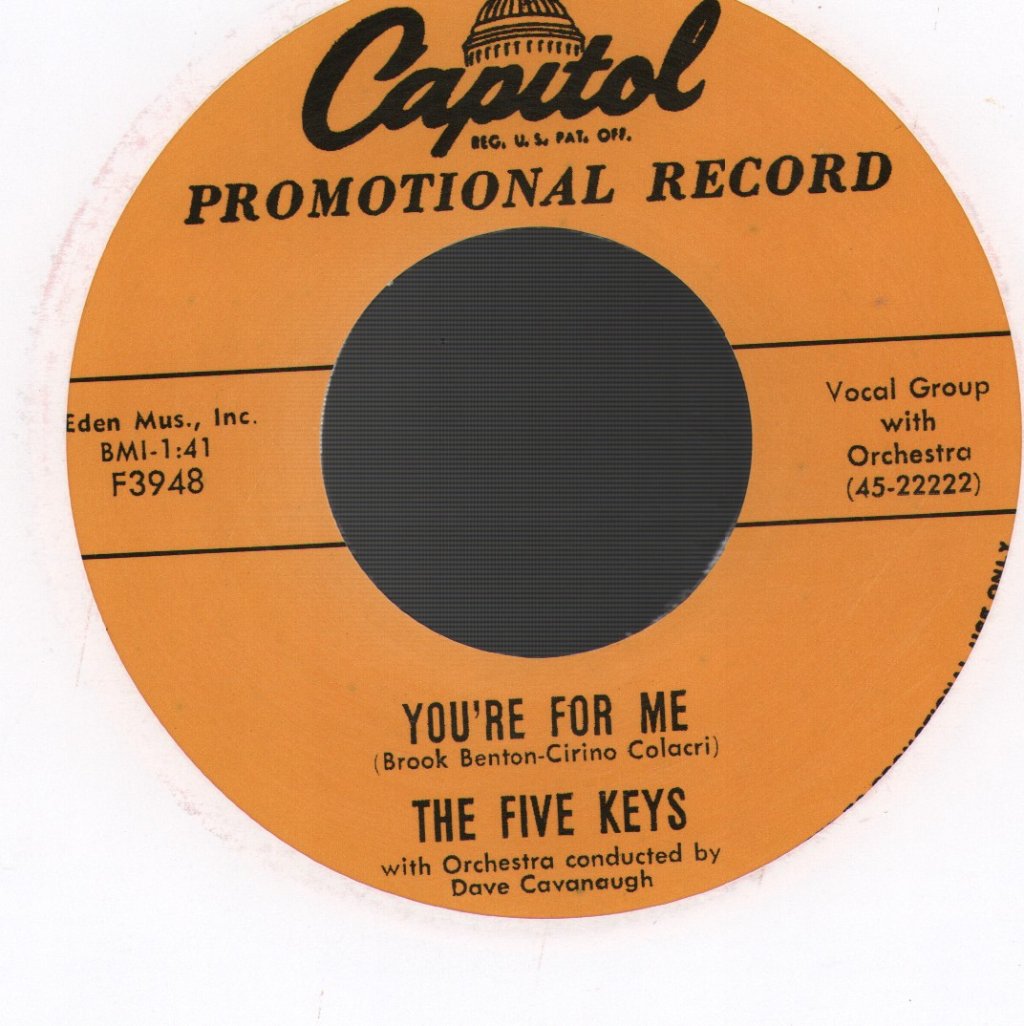 Five Keys - It's A Cryin' Shame - 7 Inch