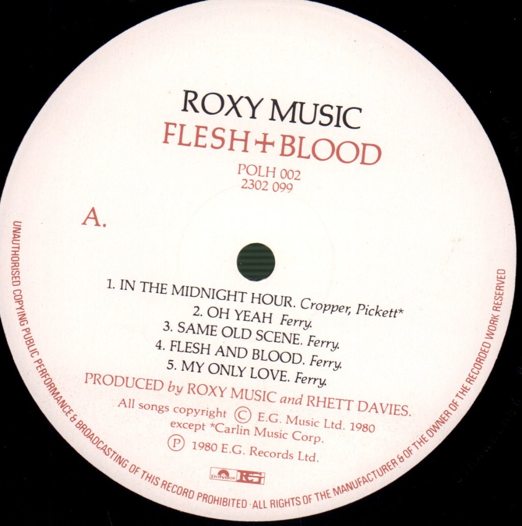 Roxy Music - Flesh + Blood - Lp