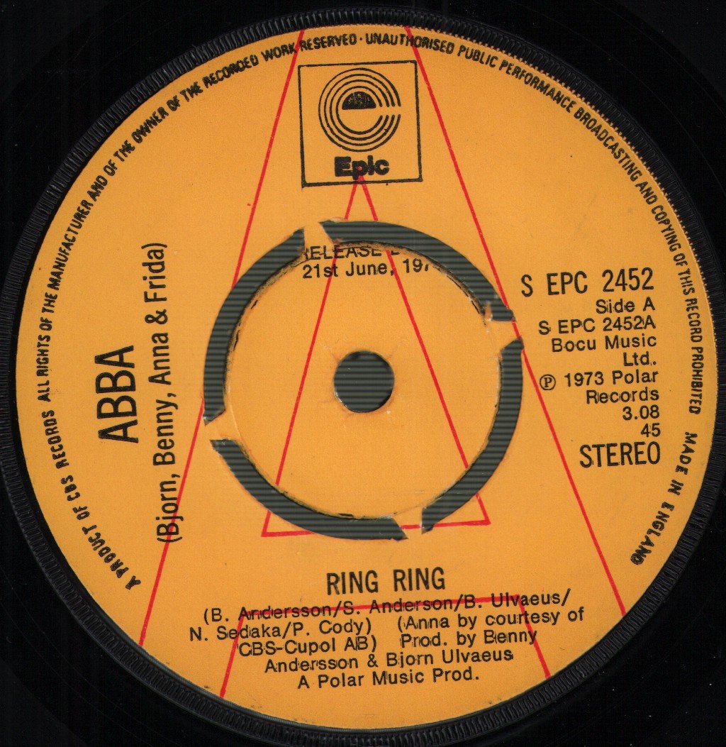 ABBA - Ring Ring - 7 Inch