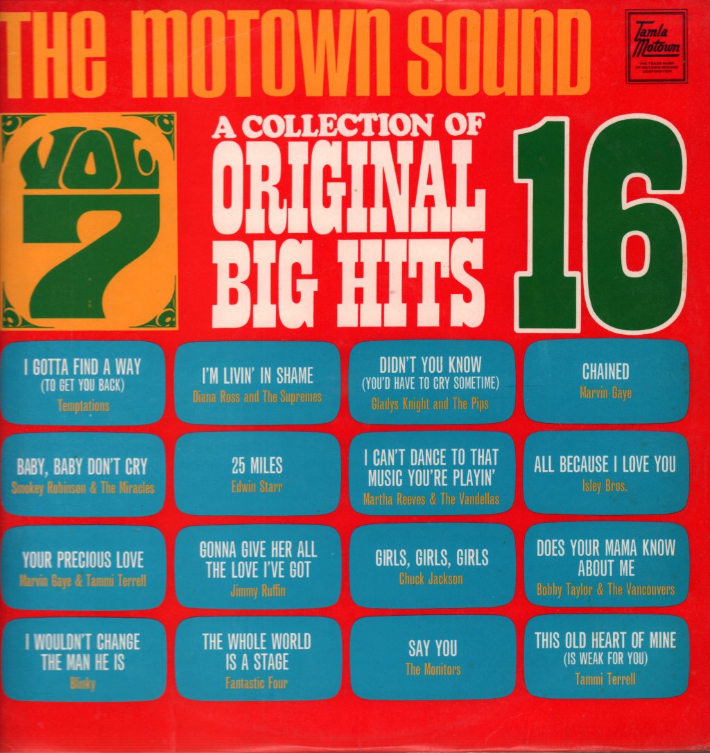 Various Artists - A Collection Of 16 Original Big Hits Vol. 7 - Lp