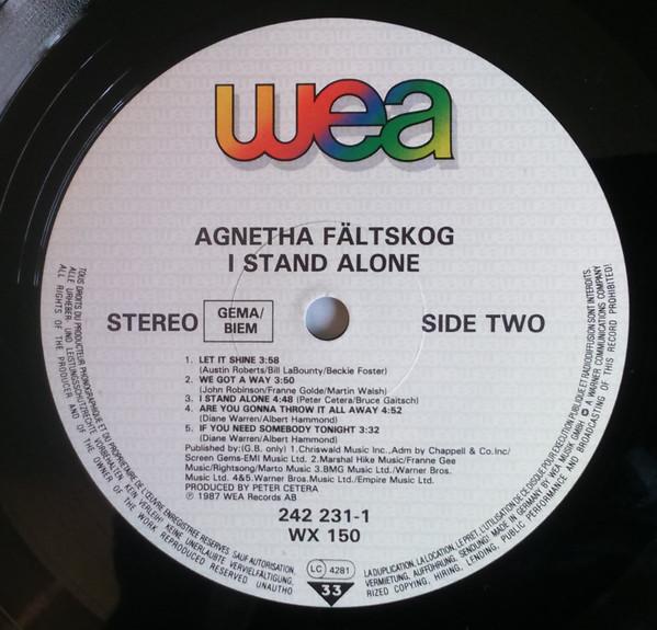 Agnetha Fältskog - I Stand Alone - Lp