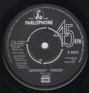 Wings - Goodnight Tonight - 7 Inch