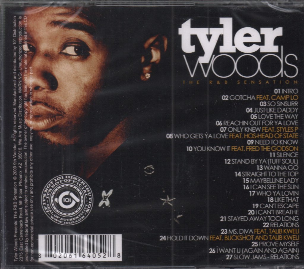 tyler woods - r&b sensation - Cd