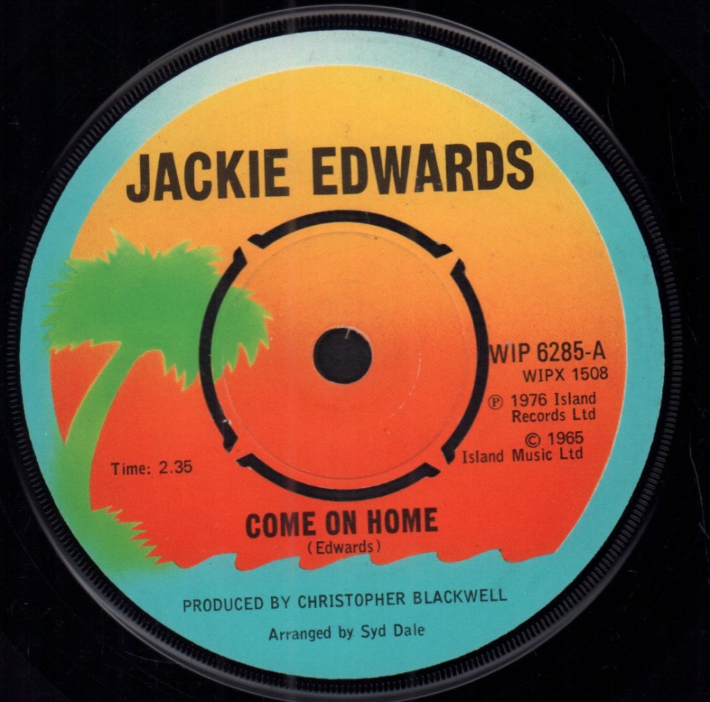 Jackie Edwards - Come On Home - 7 Inch