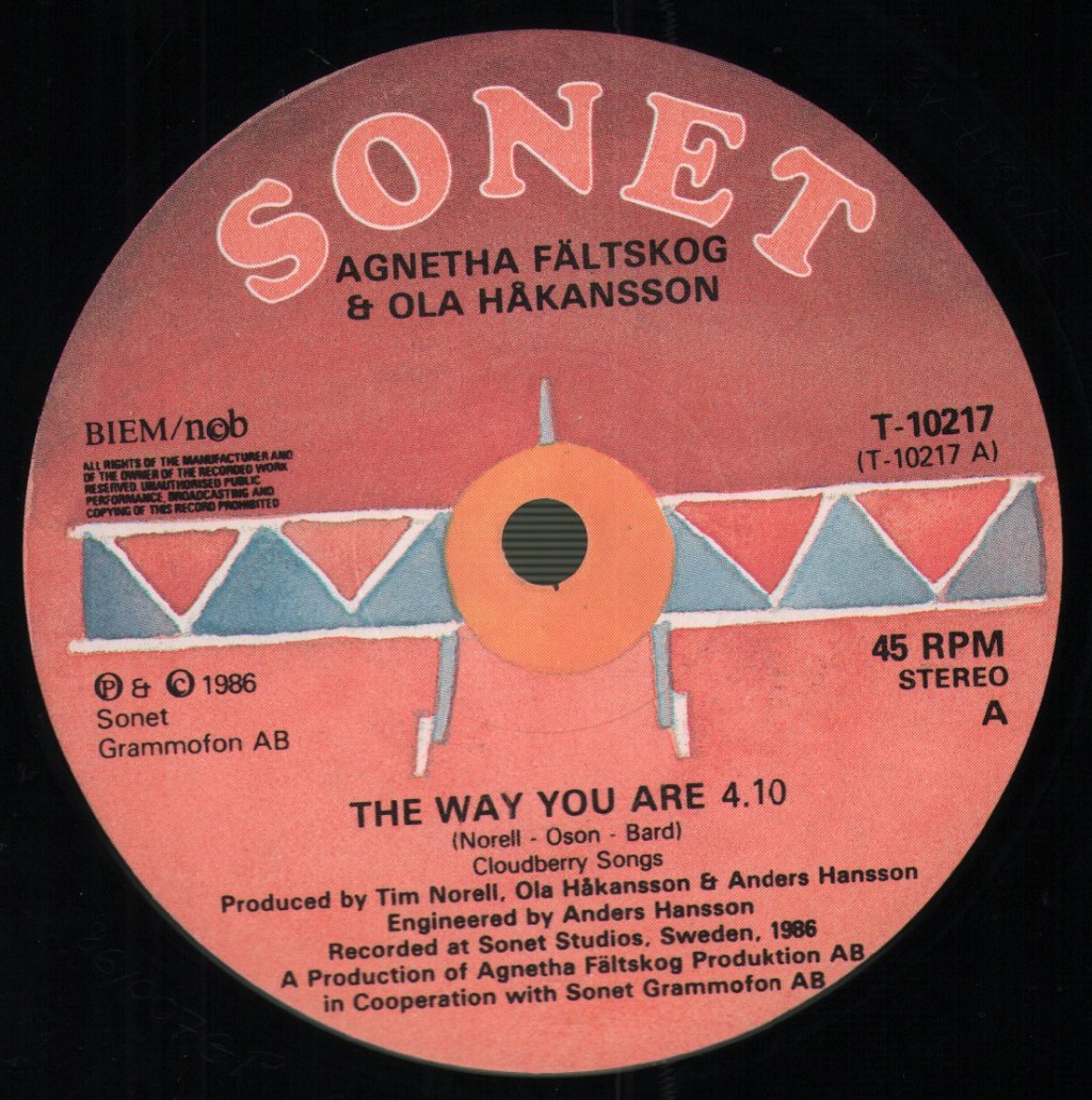 Agnetha Faltskog and Ola Hakansson - Way You Are - 7 Inch