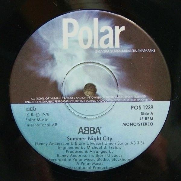 ABBA - Summer Night City - 7 Inch