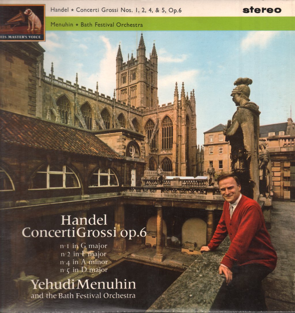 Yehudi Menuhin / Bath Festival Orchestra - Handel - Concerti Grossi Nos. 1, 2, 4 & 5 Op. 6 - Lp