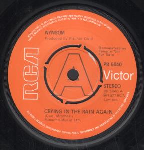 Wynsom - Crying In The Rain Again - 7 Inch