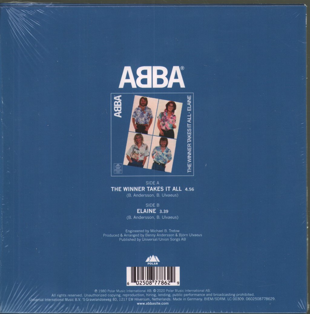 ABBA - Winner Takes It All - 7 Inch