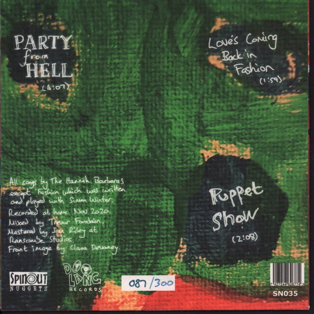 Hannah Barberas - Party From Hell - 7 Inch