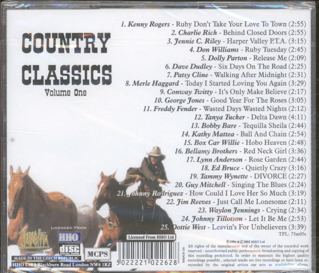 Various Artists - Country Classics Volume One - Cd