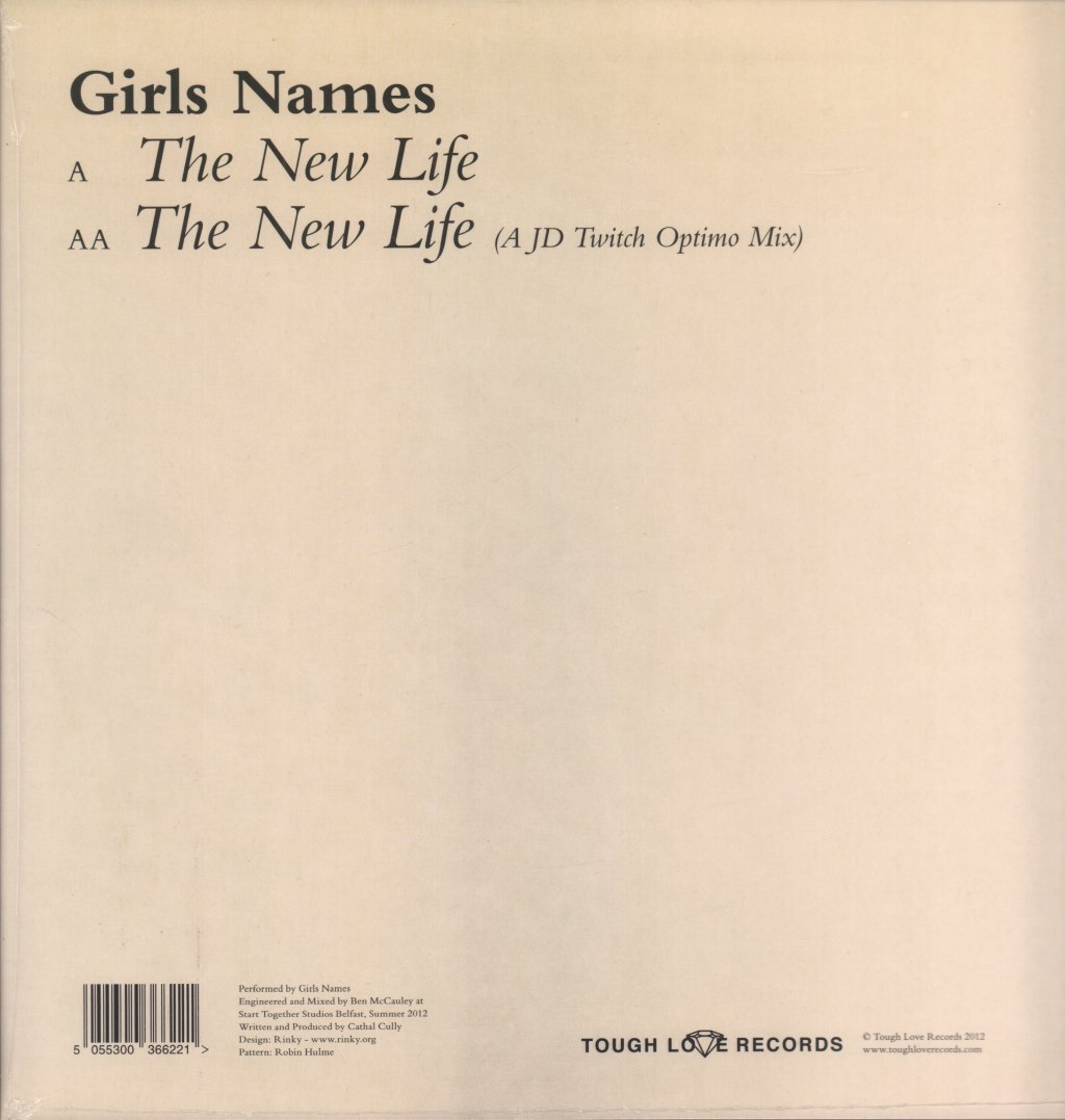 Girls Names - New Life - 12 Inch