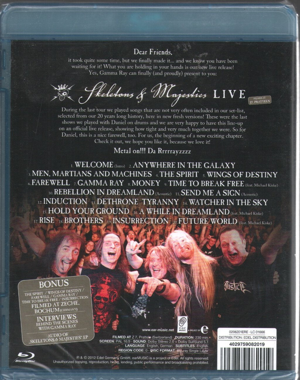 Gamma Ray - Skeletons & Majesties Live - Blu-Ray