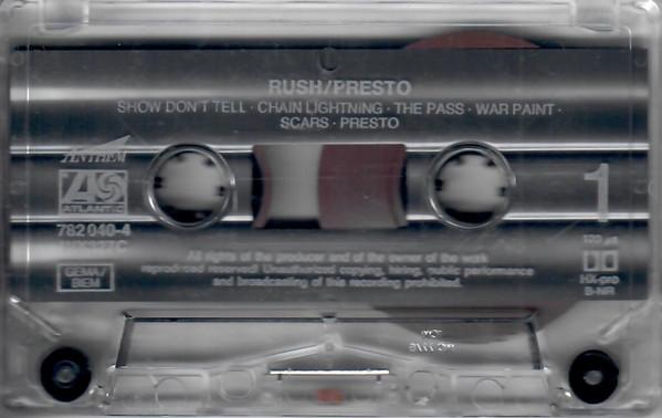 Rush - Presto - Cassette