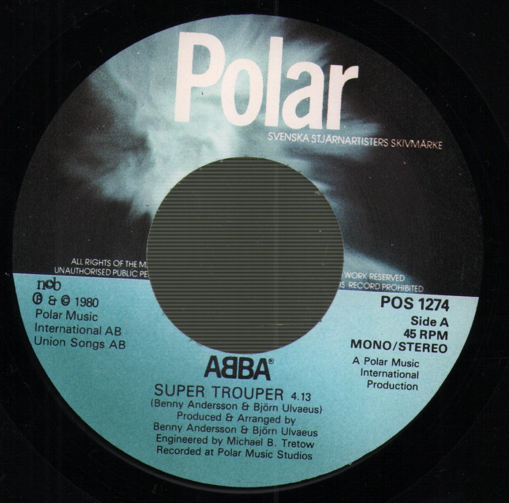 ABBA - Super Trouper / The Piper - 7 Inch