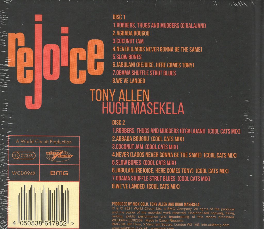 Tony Allen And Hugh Masekela - Rejoice (Special Edition) - Double Cd