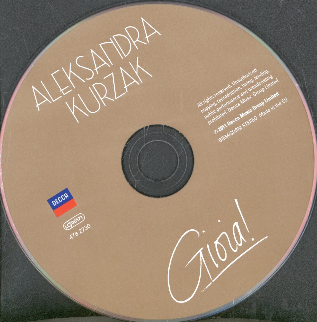 Aleksandra Kurzak, Orquestra De La Comunitat Valenciana - Gioia! - Cd