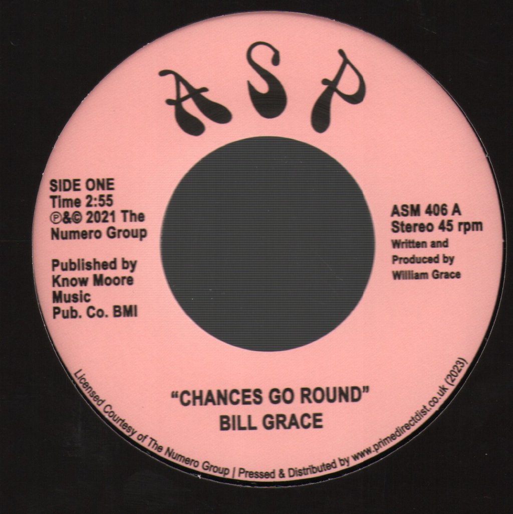 Bill Grace - Chances Go Round - 7 Inch