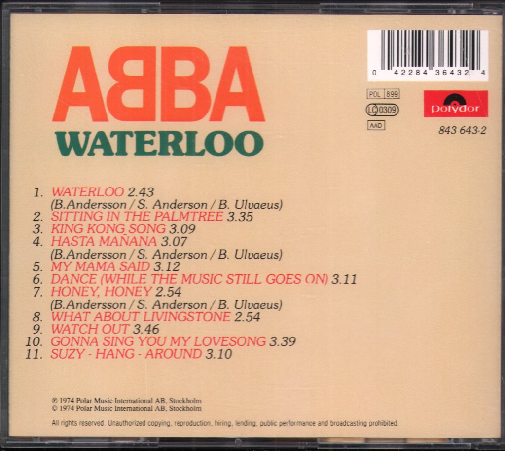 ABBA - Waterloo - Cd