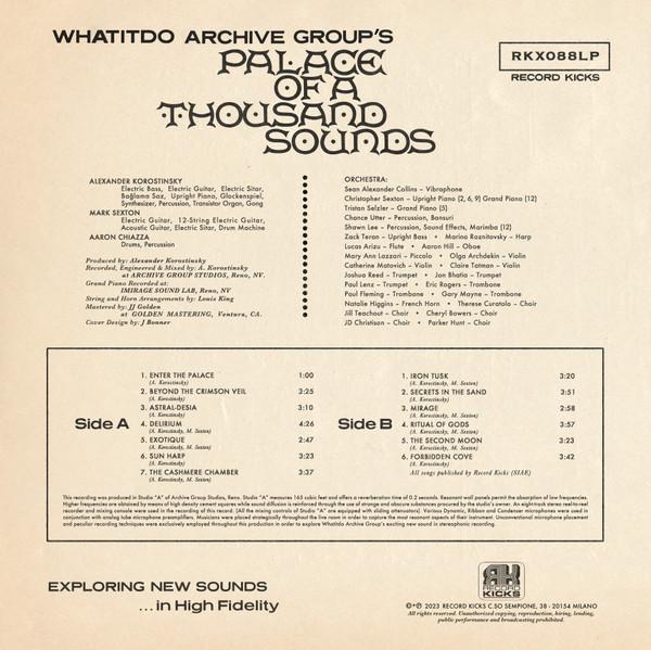 Whatitdo Archive Group - Palace Of A Thousand Sounds - Lp