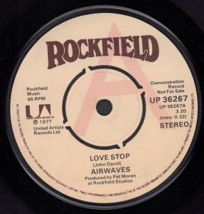 Airwaves (Rock Group) - Love Stop - 7 Inch