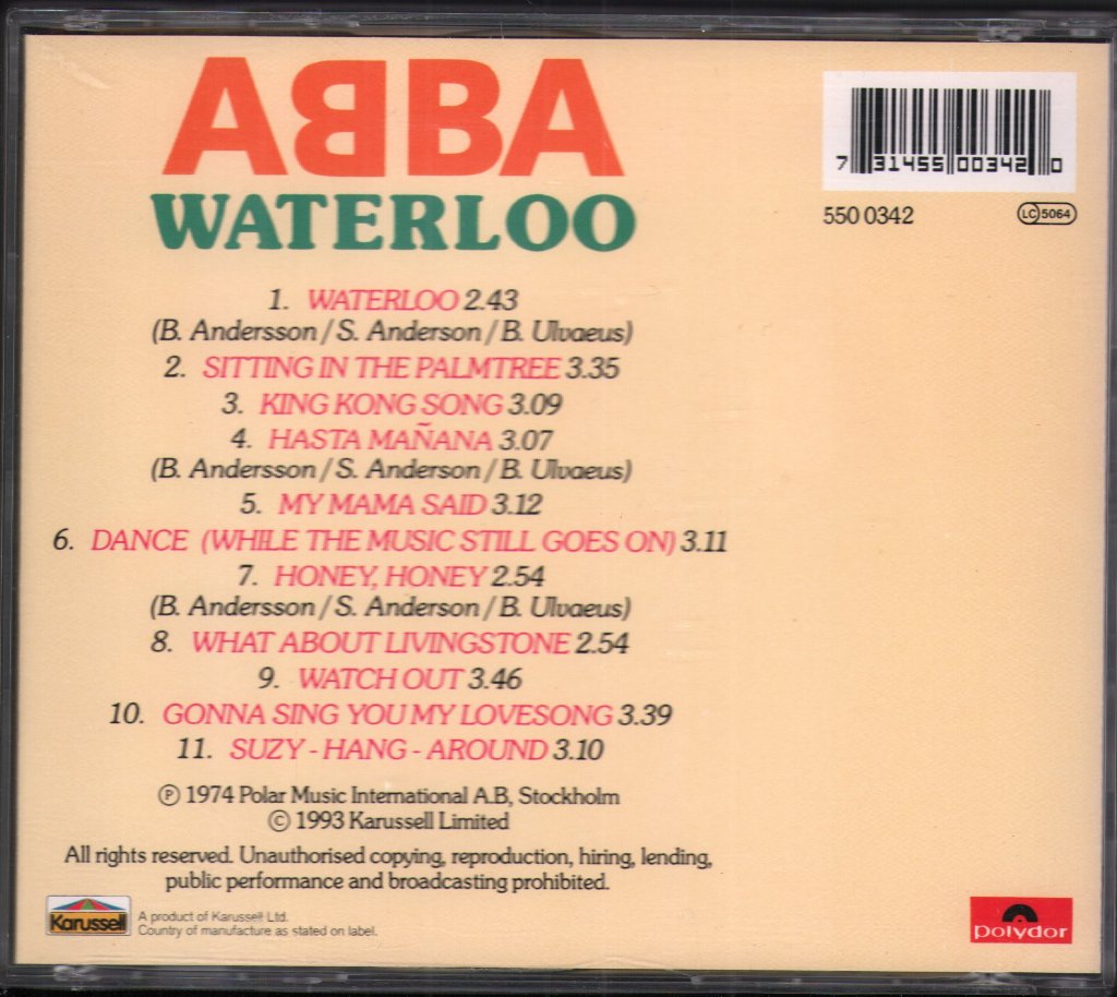 ABBA - Waterloo - Cd