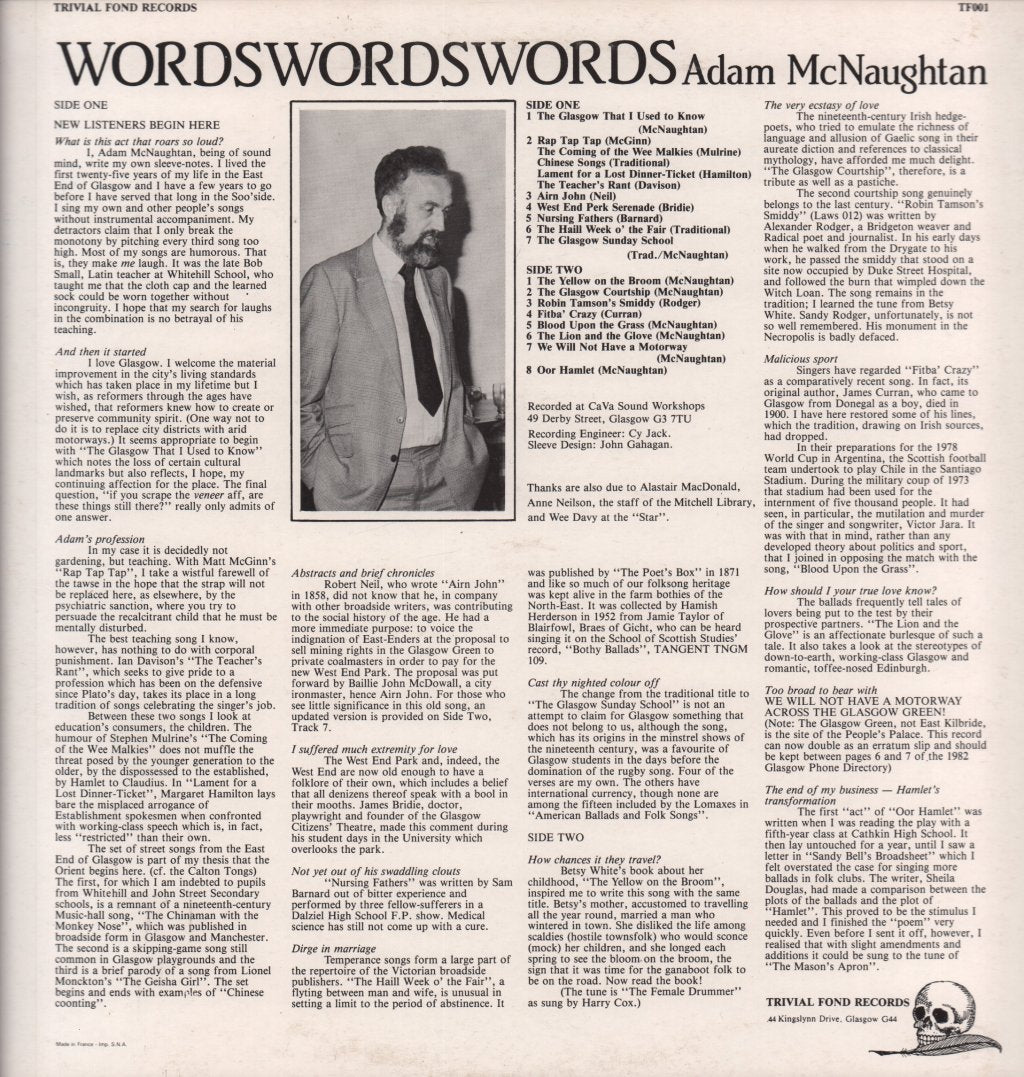 Adam Mc Naughtan - Words Words Words - Lp