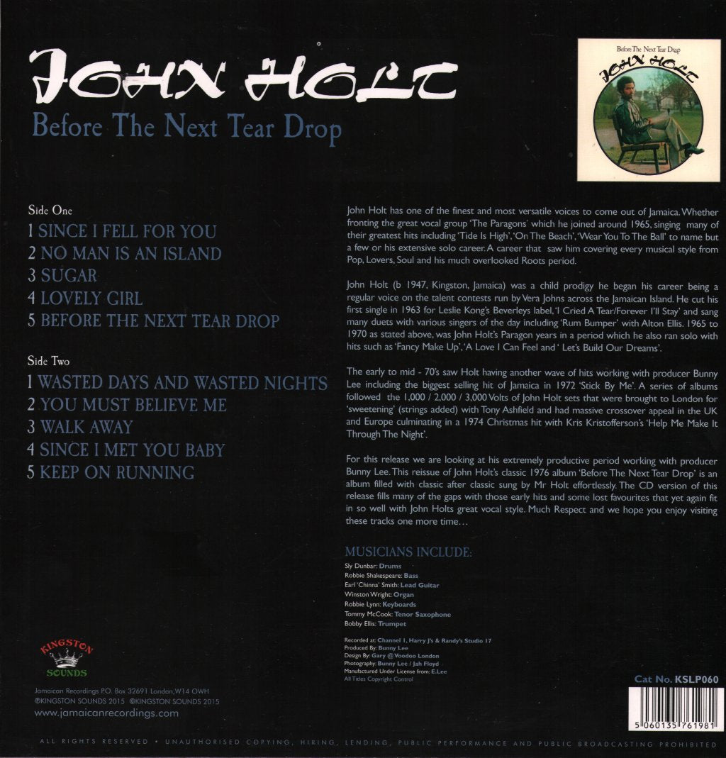 John Holt - Before The Next Tear Drop - Lp