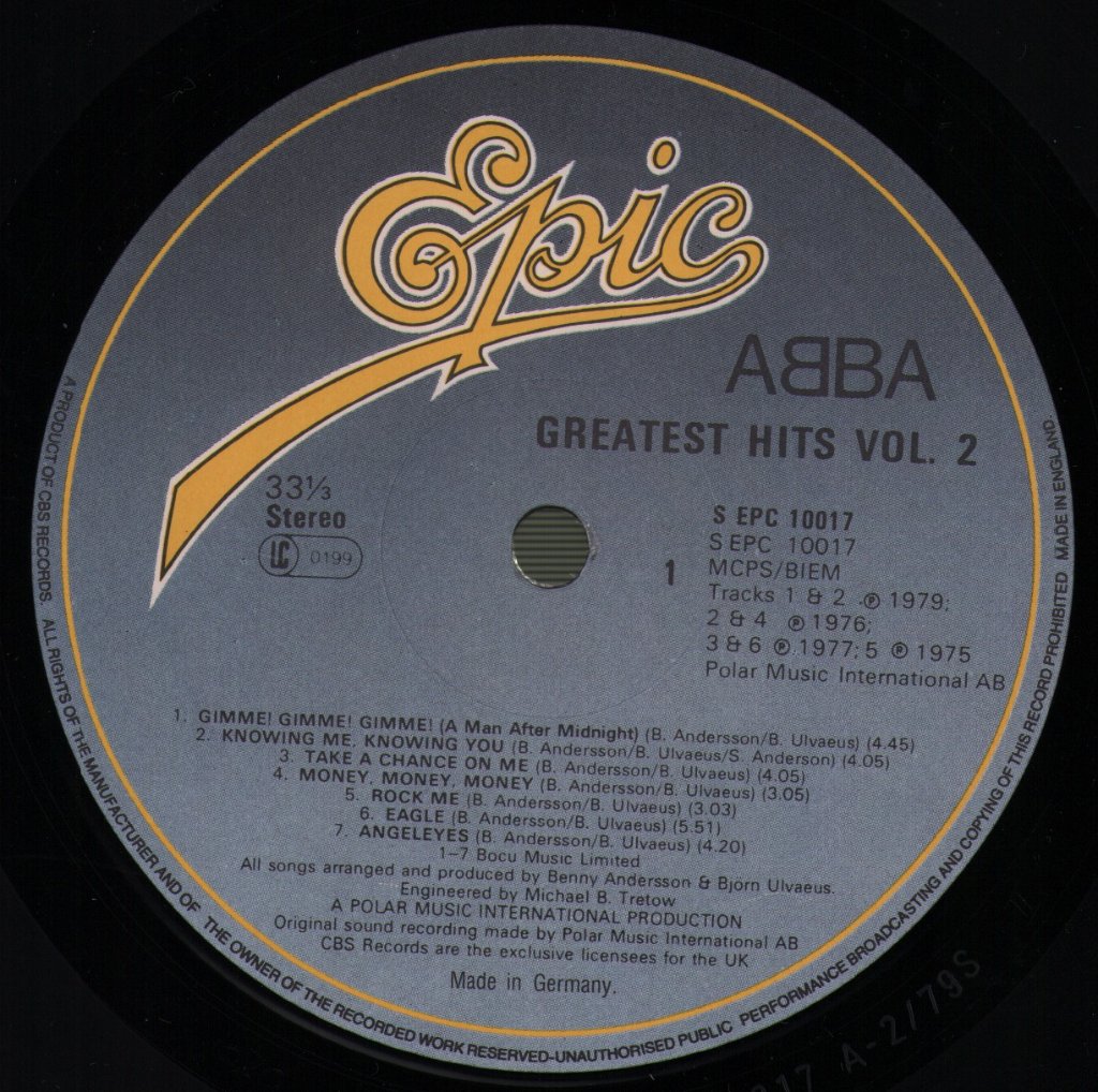 ABBA - Greatest Hits Vol. 2 - Lp