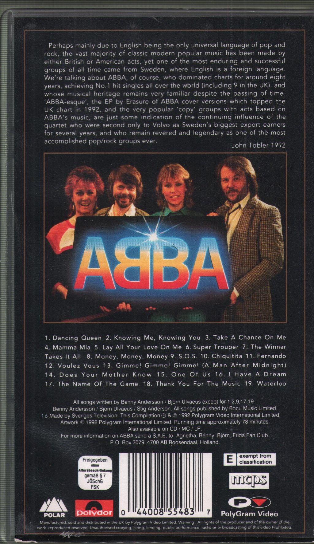 ABBA - Gold (Greatest Hits) - Video