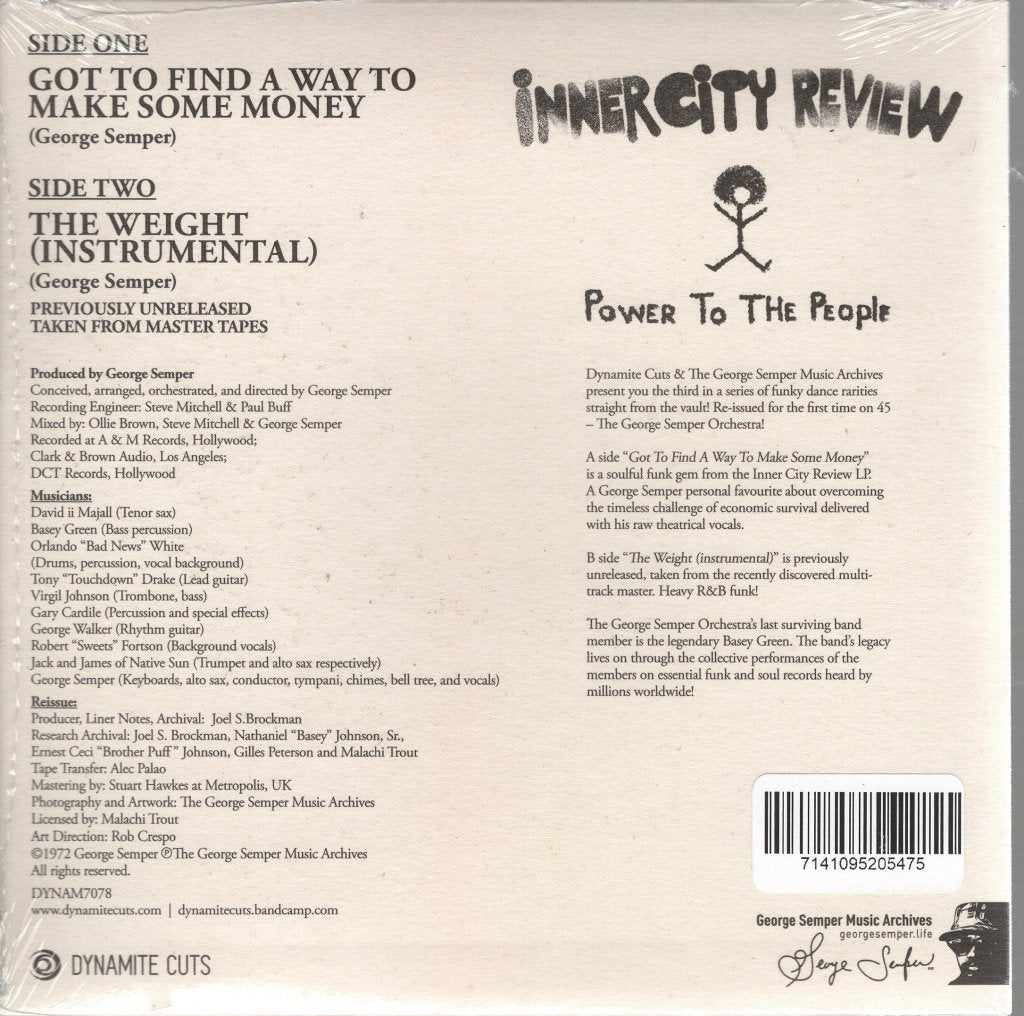 Inner City Review - Got To Find A Way To Make Some Money - 7 Inch