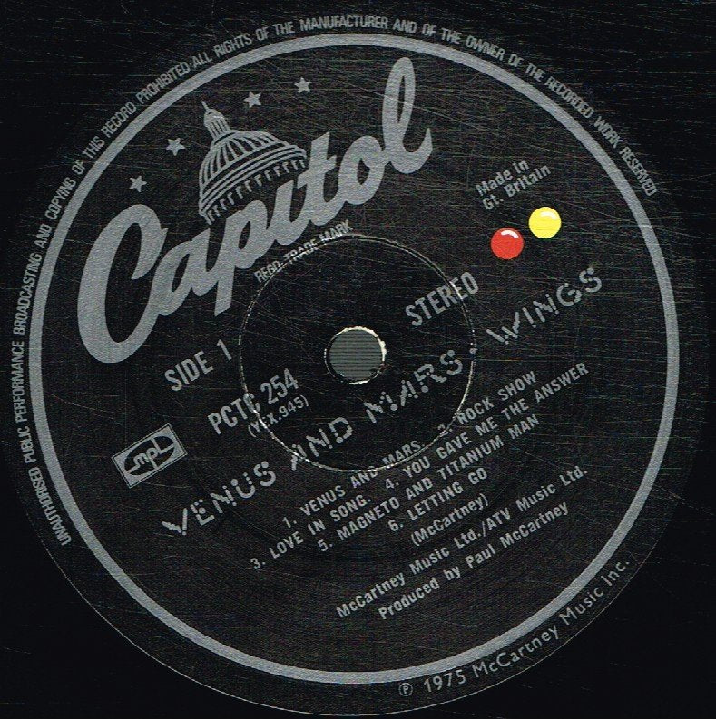 Wings - Venus And Mars - Lp