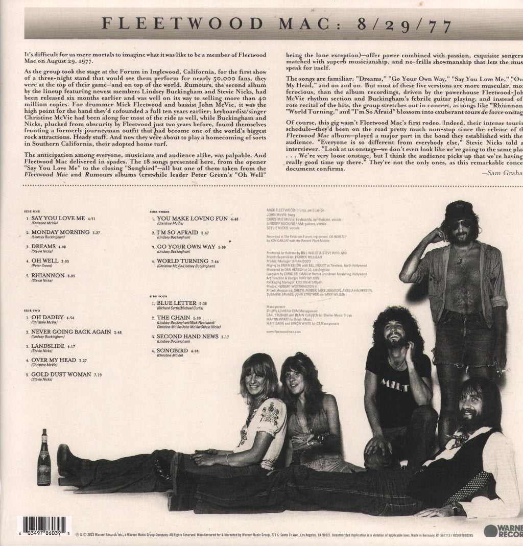 Fleetwood Mac - Rumours Live - Double Lp