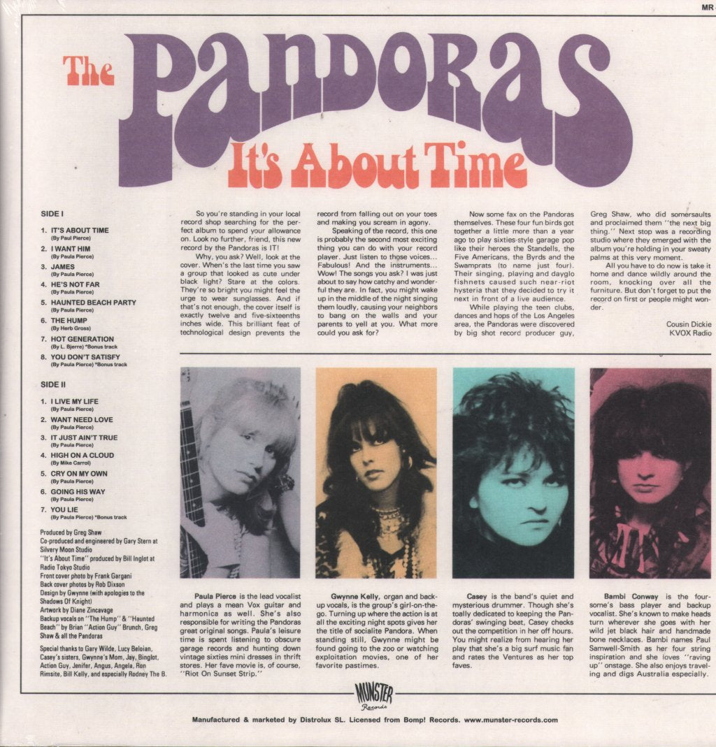 Pandoras - It's About Time - Lp