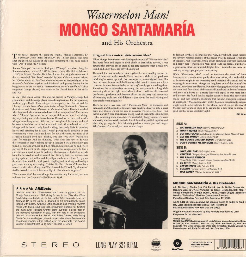 Mongo Santamaria - Watermelon Man! - Lp