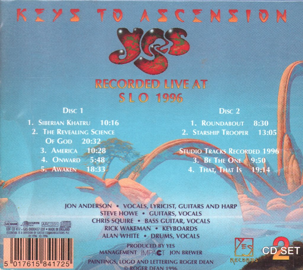 Yes - Keys To Ascension - Double Cd